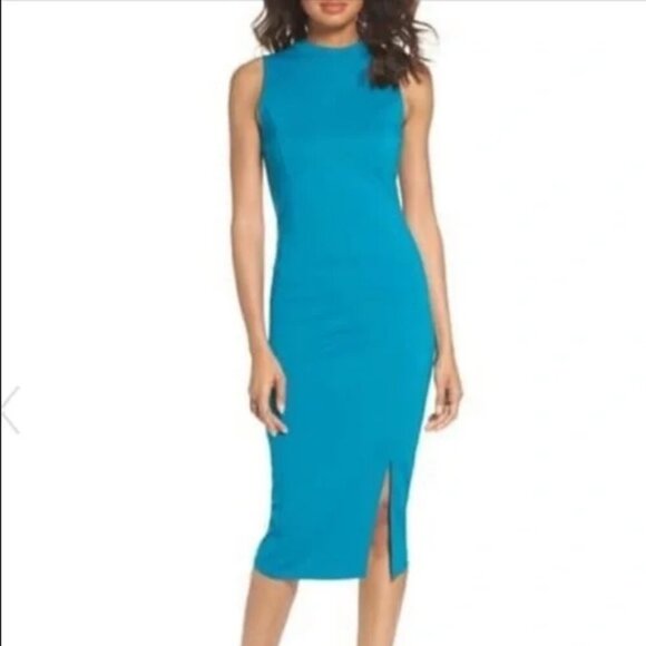 Felicity & Coco Dresses & Skirts - Turquoise Felicity & Coco Mock Neck Dress - Size Small - NWT